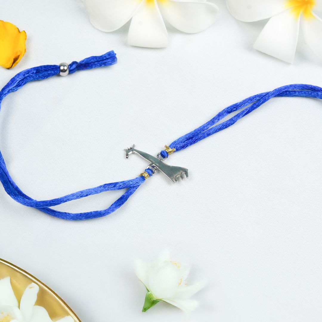 Giraffe Rakhi - Silver