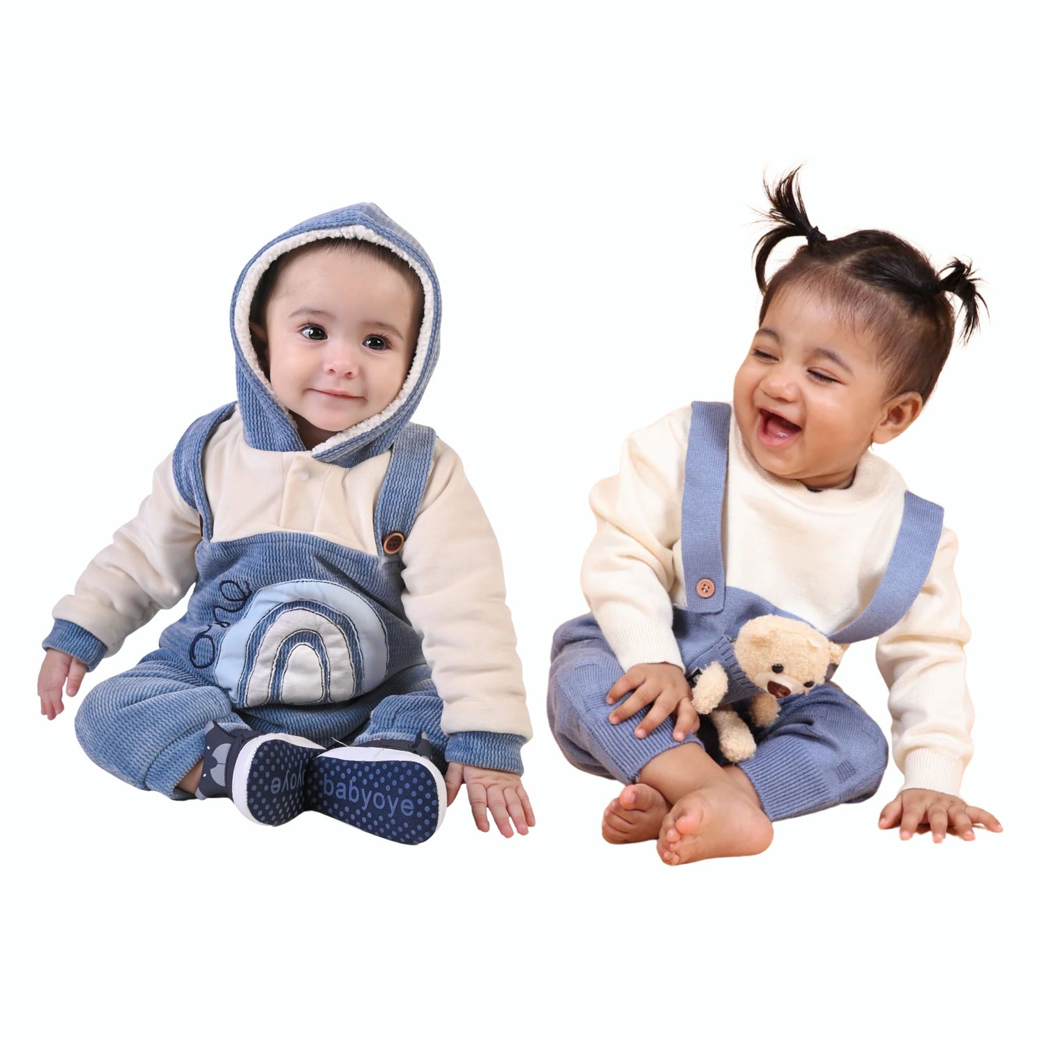 Rainbow &amp; Bear Fun Winter Romper Pack of 2