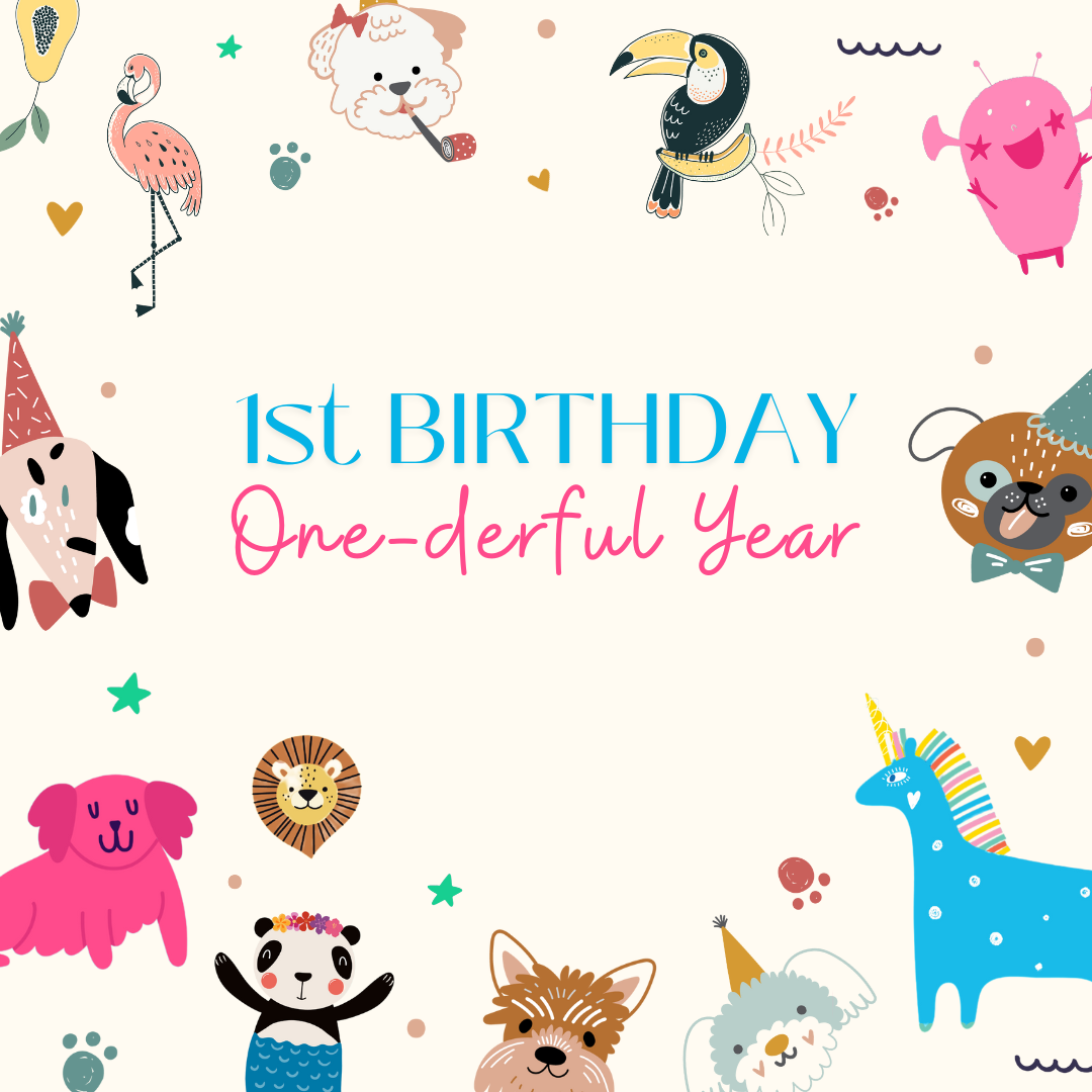 1ST Birthday: One-derful Year Gift Card