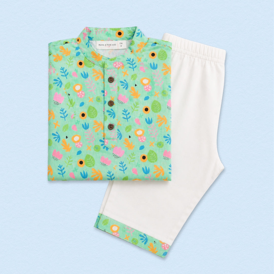 Flower Pop Kurta Set