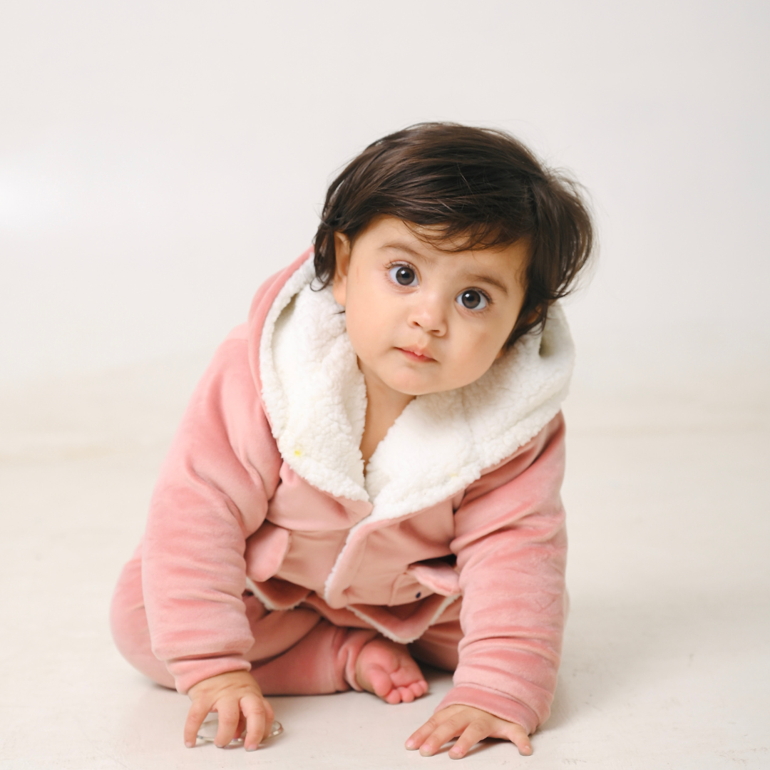 Wild Cat Velvet Co-ord Set with Sherpa