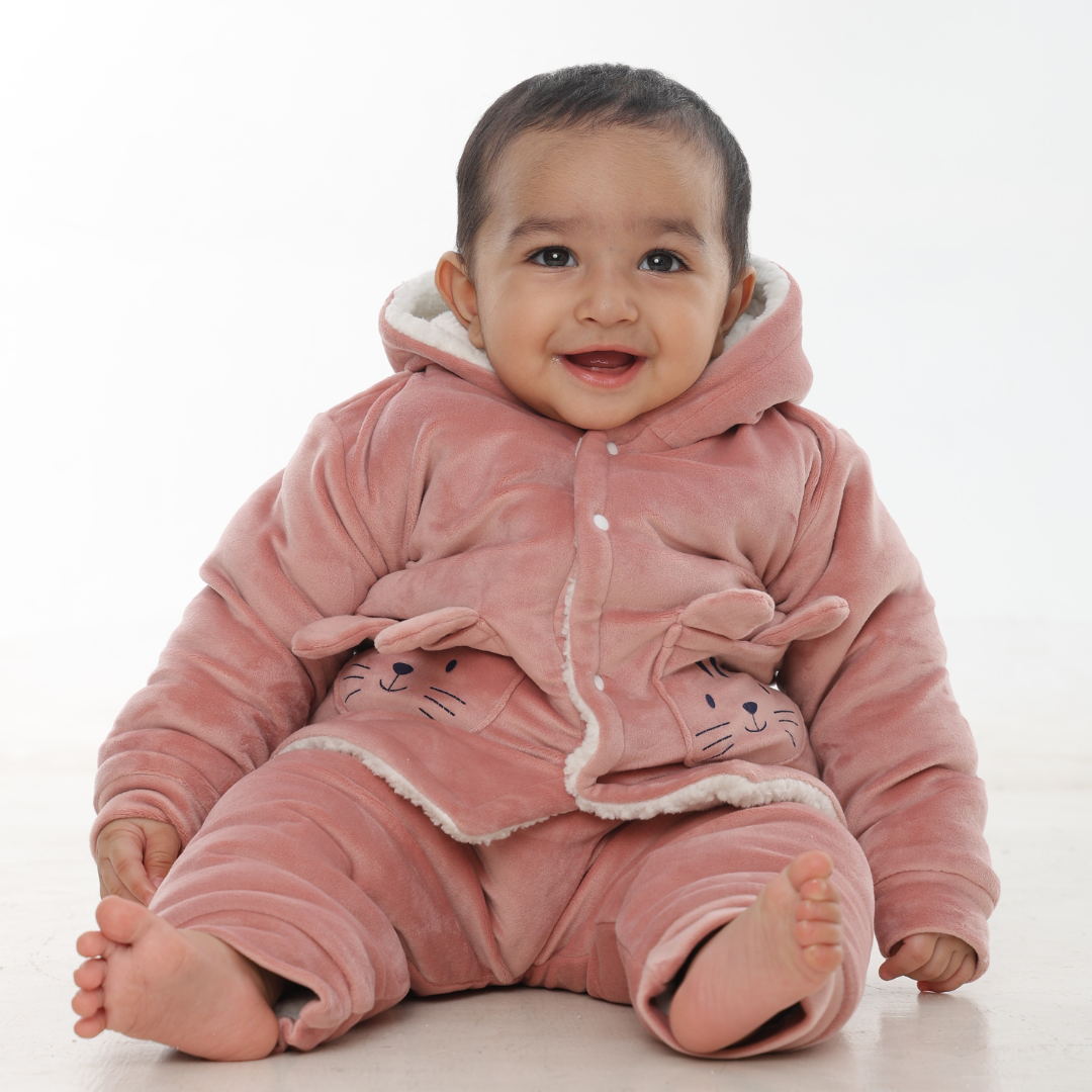 Wild Cat Velvet Co-ord Set with Sherpa