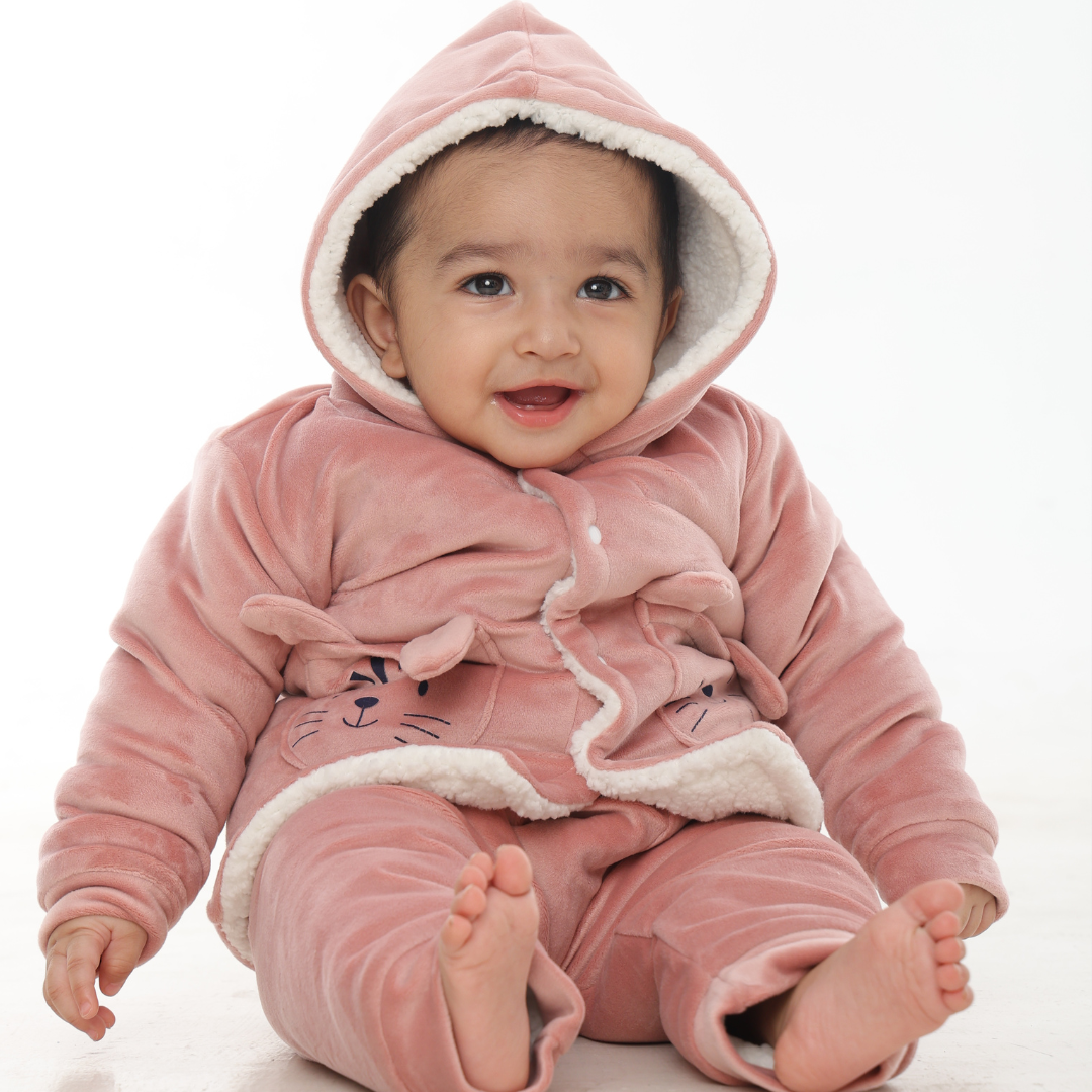 Wild Cat Velvet Co-ord Set with Sherpa