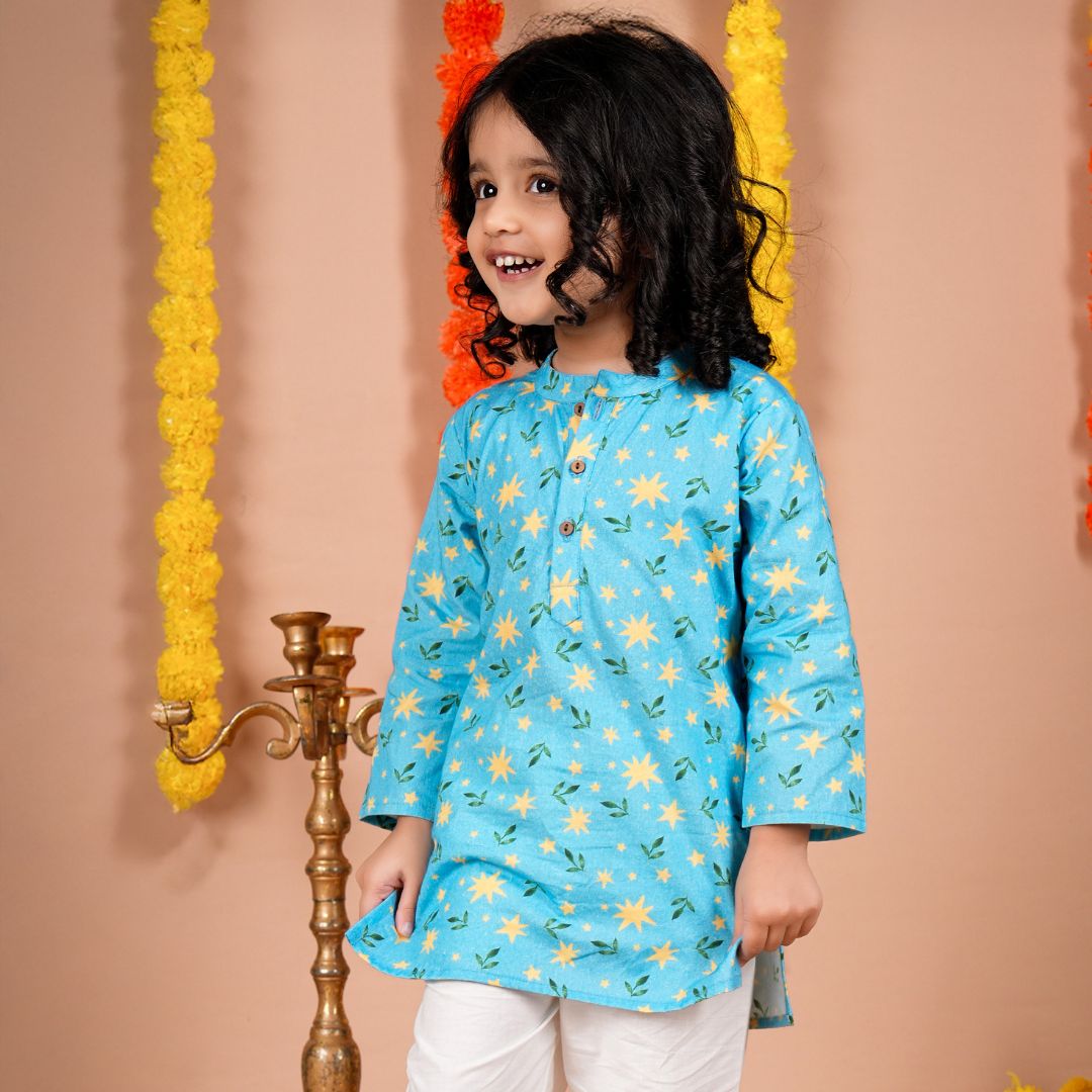 Starlit Leaves Kurta Set