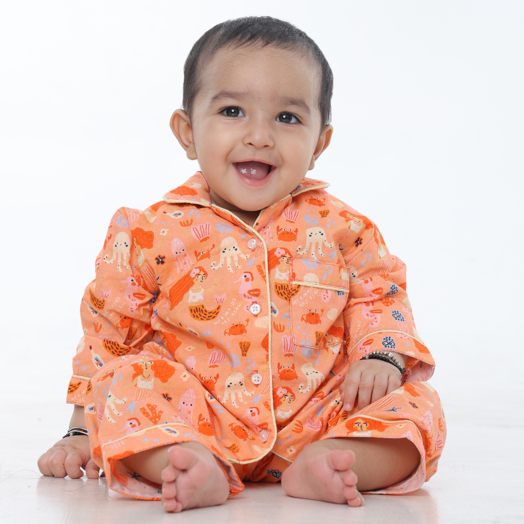 Sealife Full Sleeves Night Suit