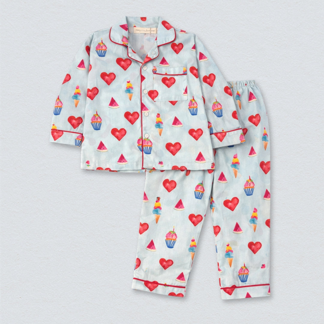 Cupcakes &amp; Dreams Full Sleeves Night Suit