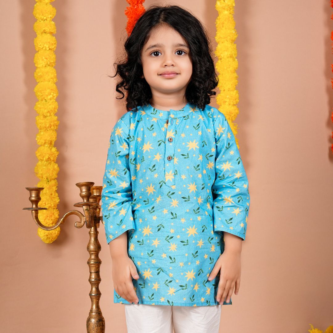 Starlit Leaves Kurta Set