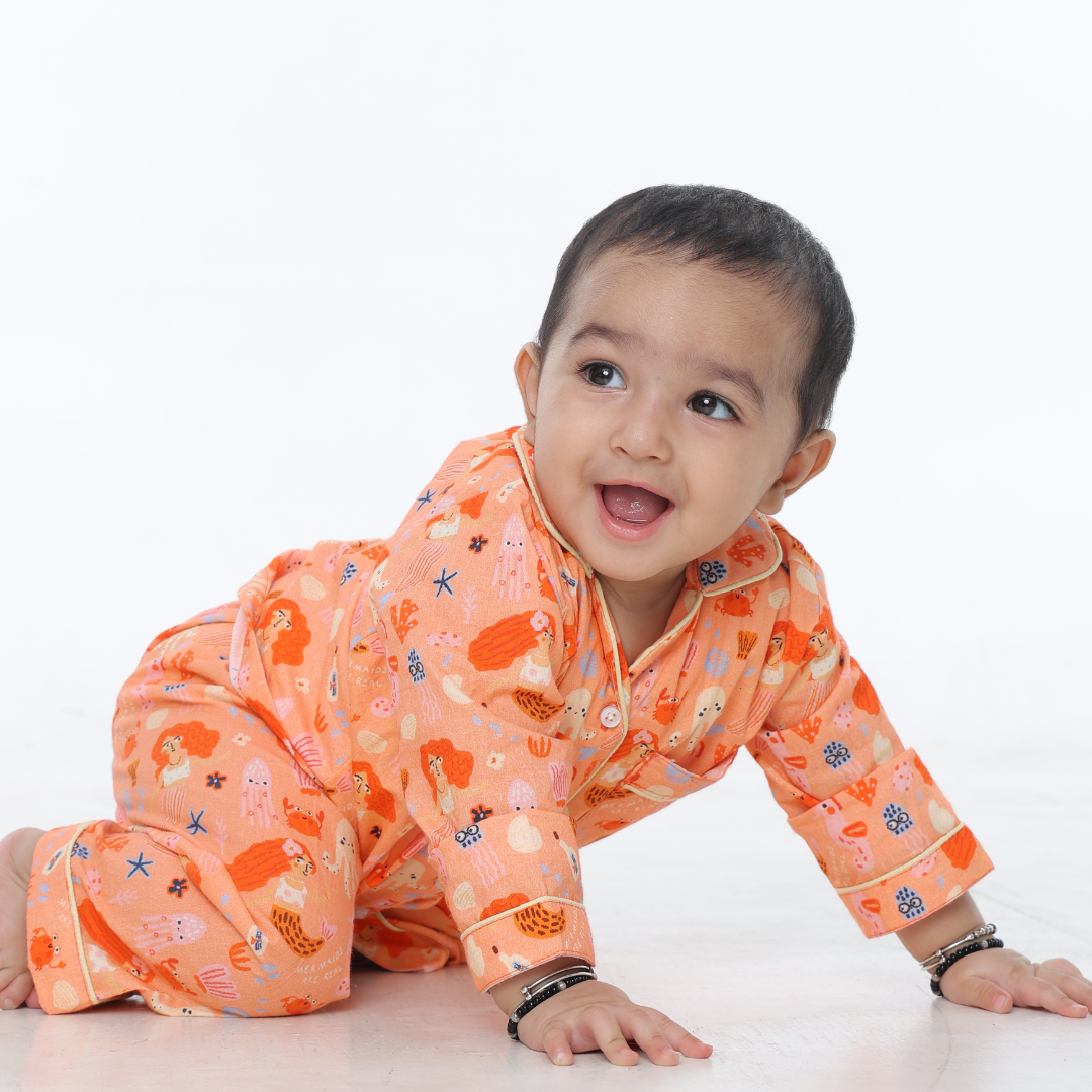 Sealife Full Sleeves Night Suit