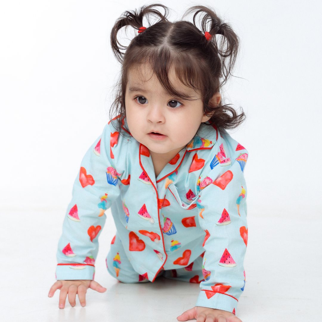 Cupcakes &amp; Dreams Full Sleeves Night Suit