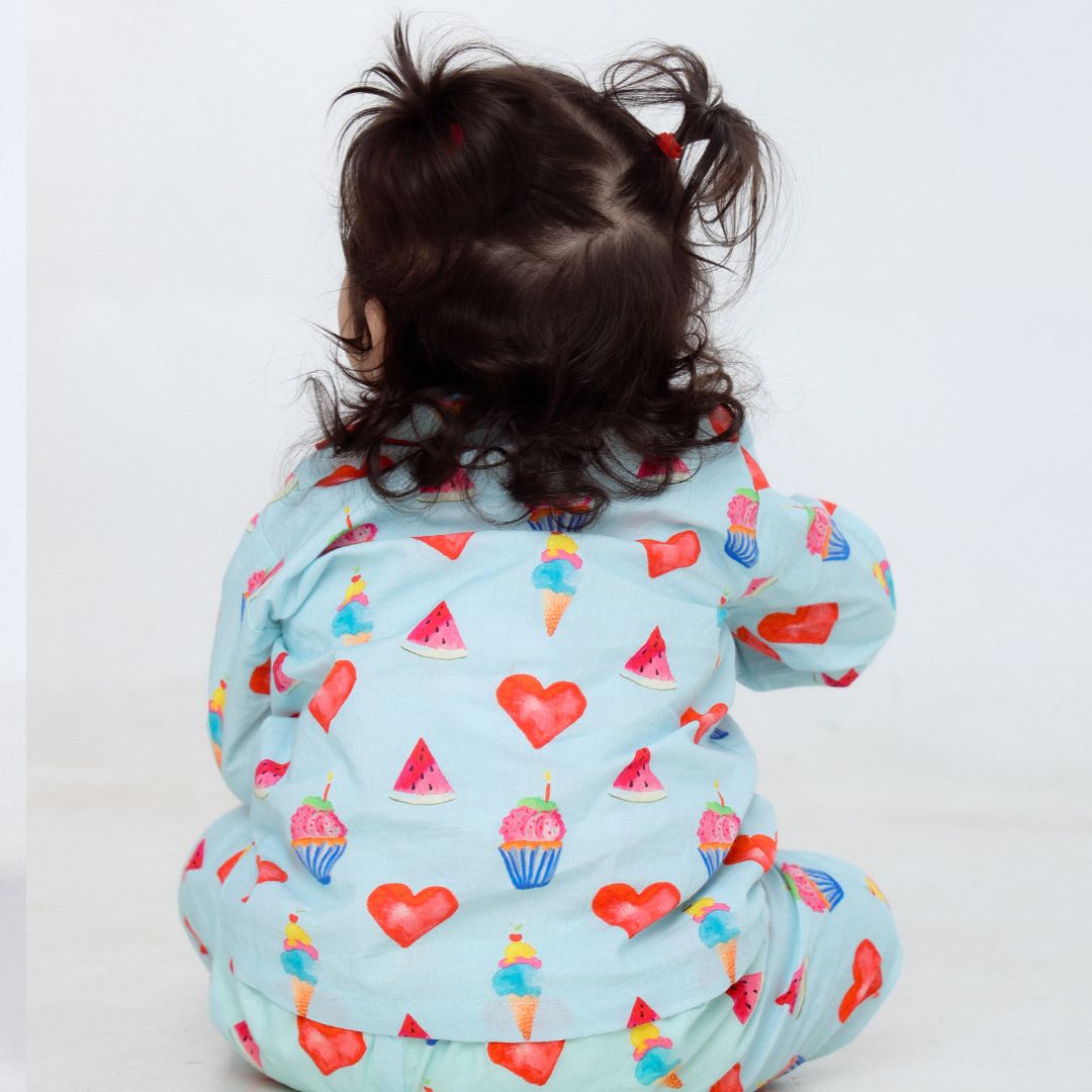 Cupcakes &amp; Dreams Full Sleeves Night Suit