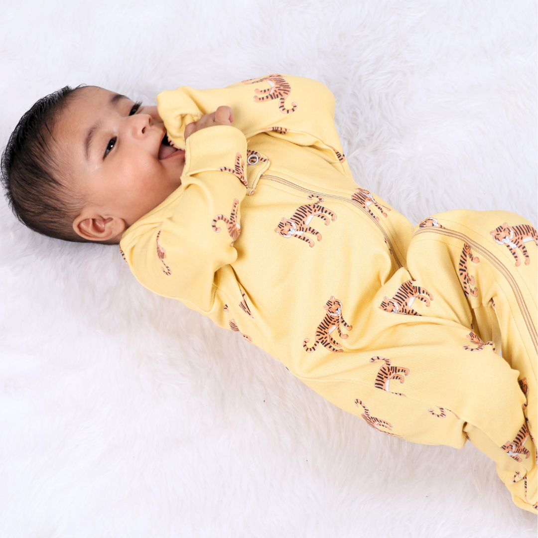 Tiger Tiger Zipped Footed Sleepsuit