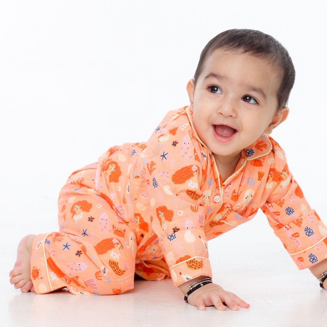 Sealife Full Sleeves Night Suit