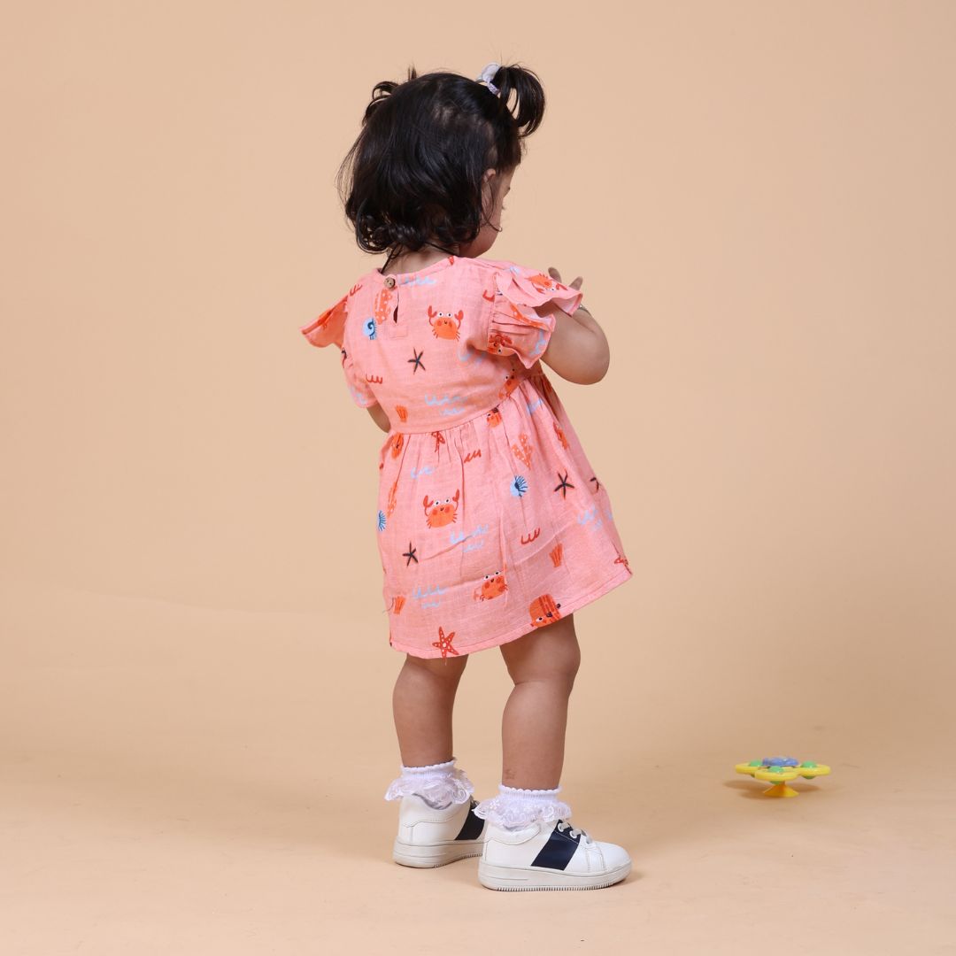 Crabs Muslin Dress