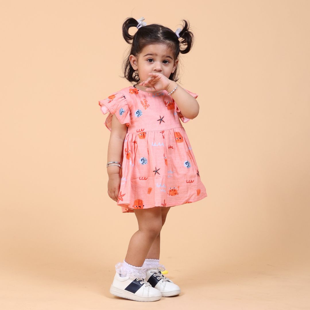 Crabs Muslin Dress