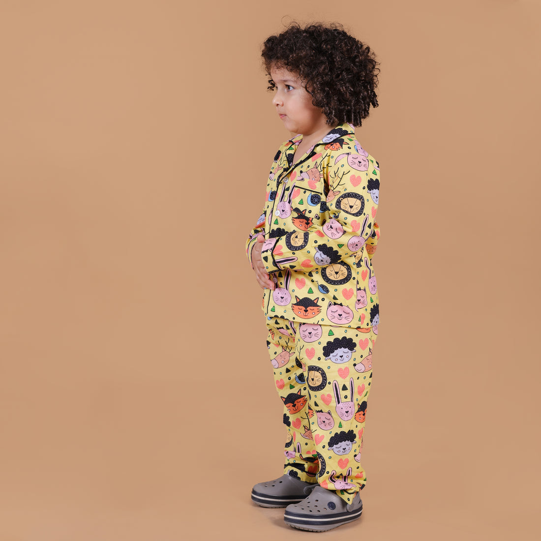 Sleepy Animals Full Sleeves Night Suit