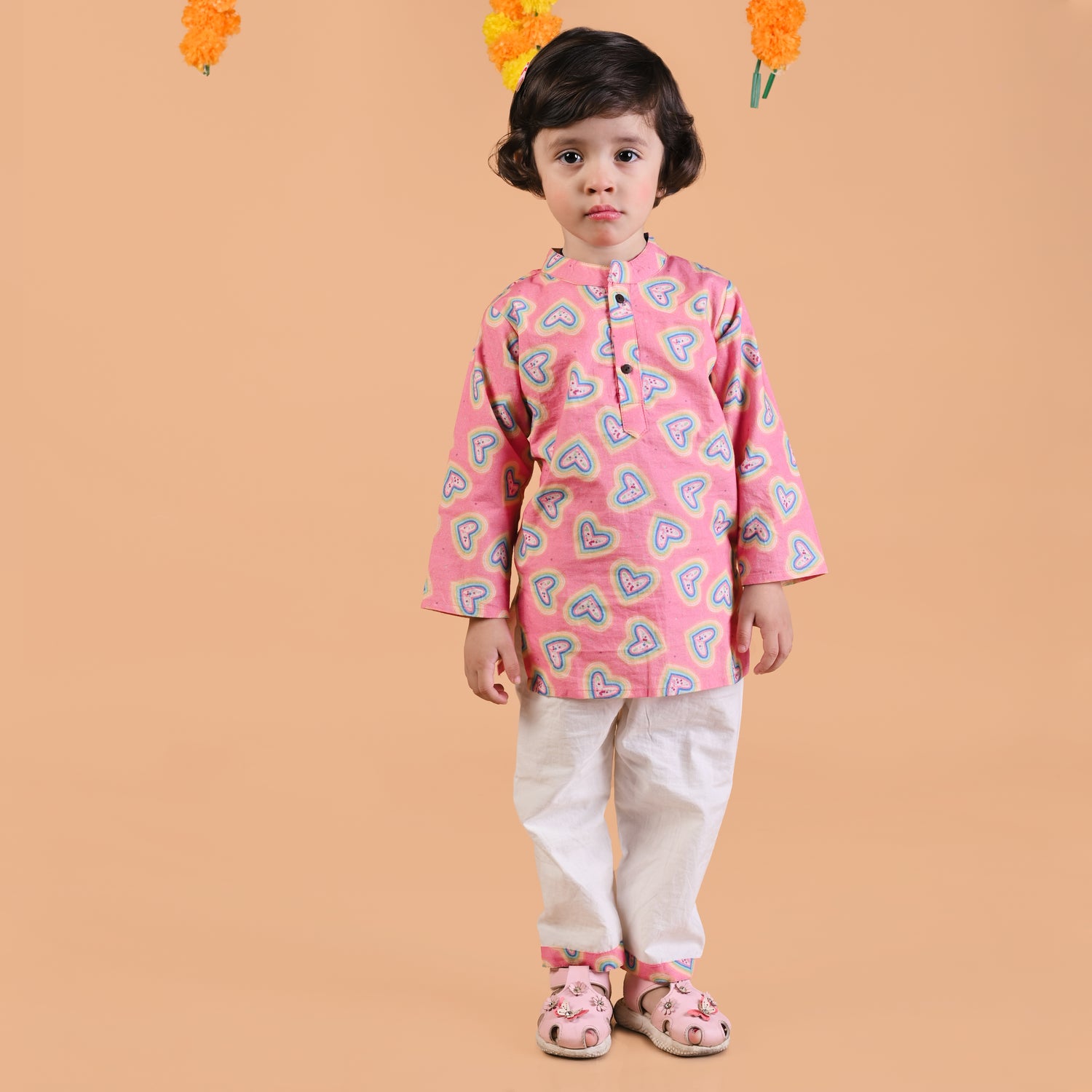 Vibrant Hearts Kurta Set