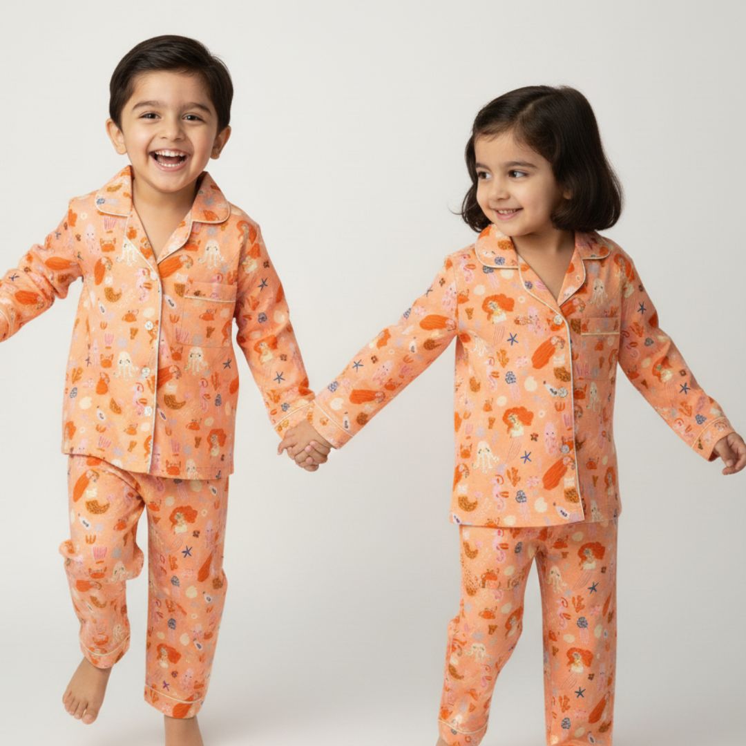 Sealife Full Sleeves Night Suit