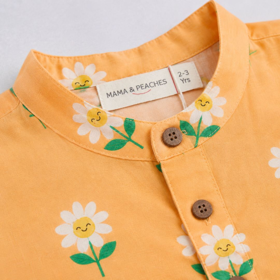 Cheerful Daisies Kurta Set
