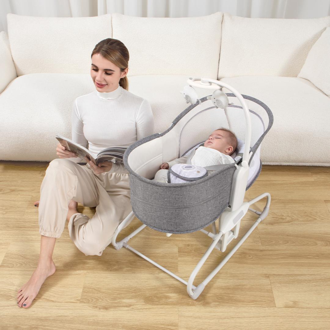 Mastela Bassinet 5in1 Swing &amp; Bassinet Grey Birth to 36 Months