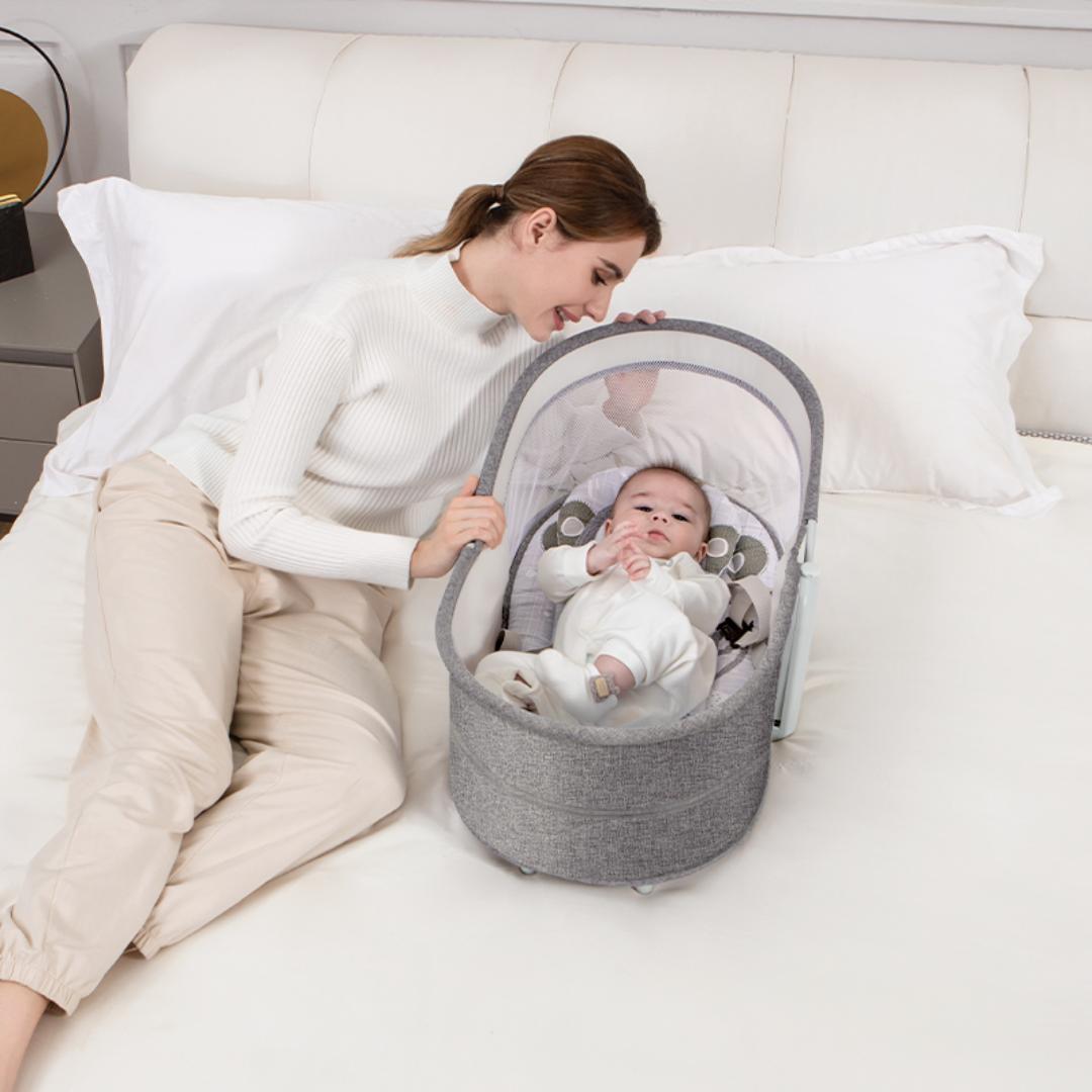 Mastela Bassinet 5in1 Swing &amp; Bassinet Grey Birth to 36 Months