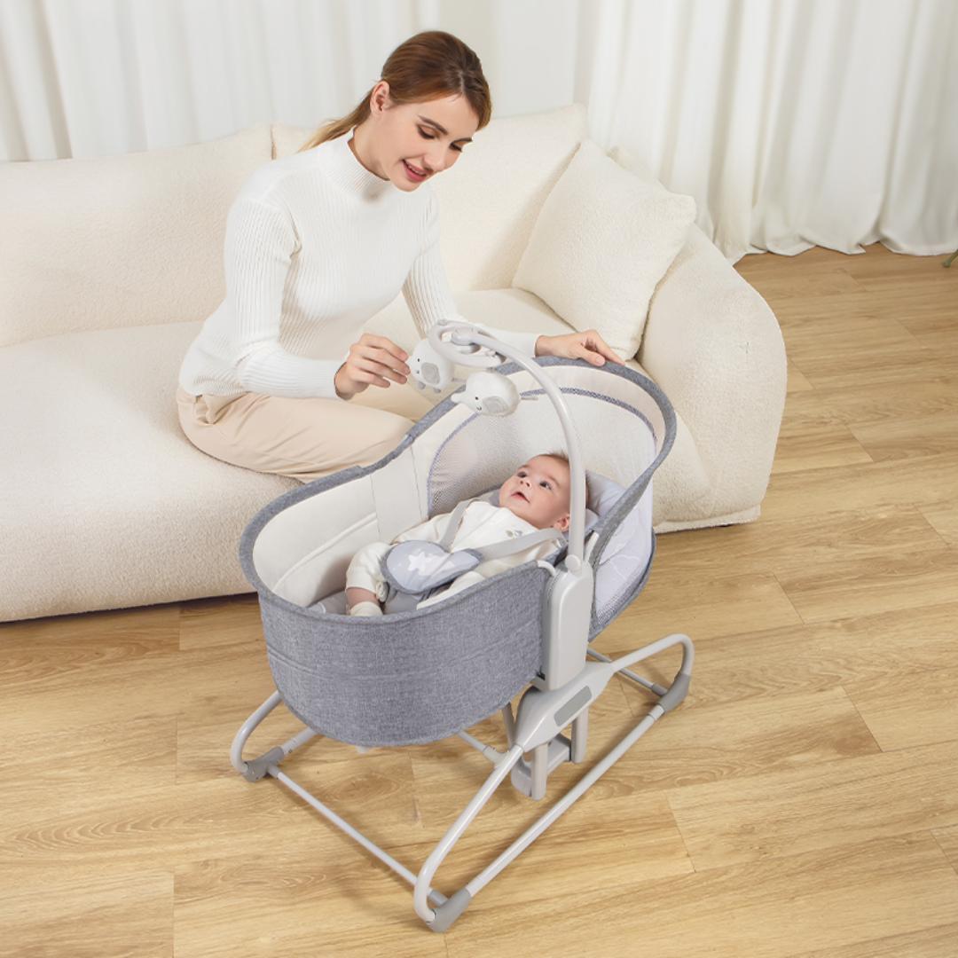 Mastela Bassinet 5in1 Swing &amp; Bassinet Lt. Grey Birth to 36 Months