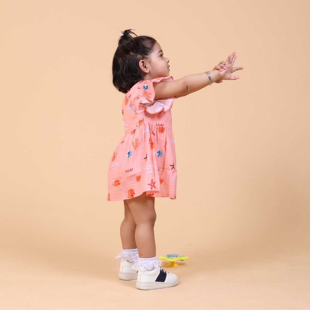 Crabs Muslin Dress