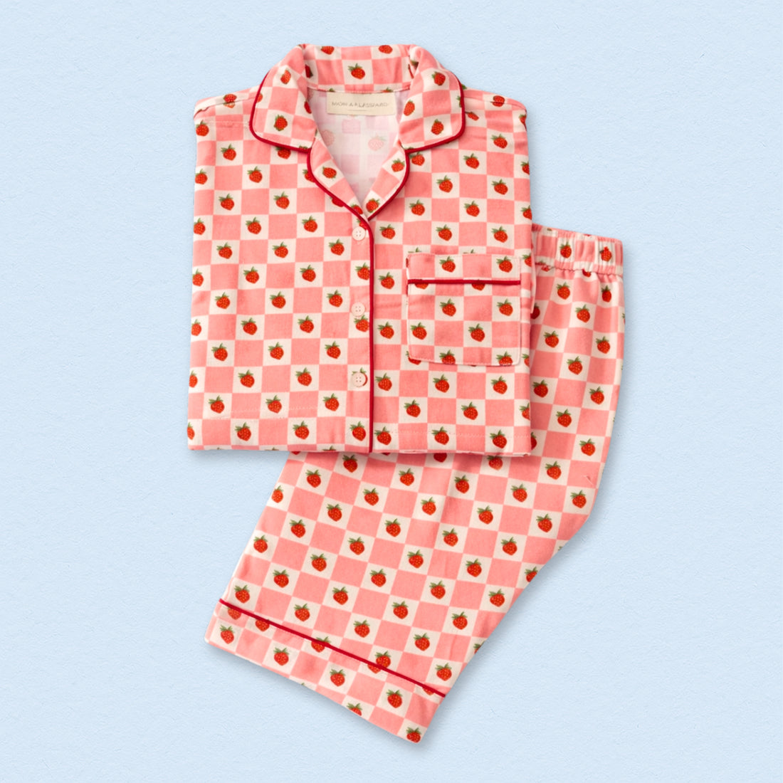 Strawberries Full Sleeves Night Suit