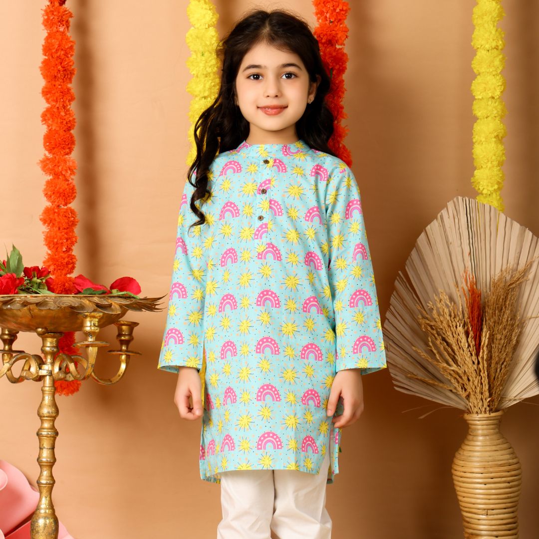Fireworks &amp; Rainbows Kurta Set