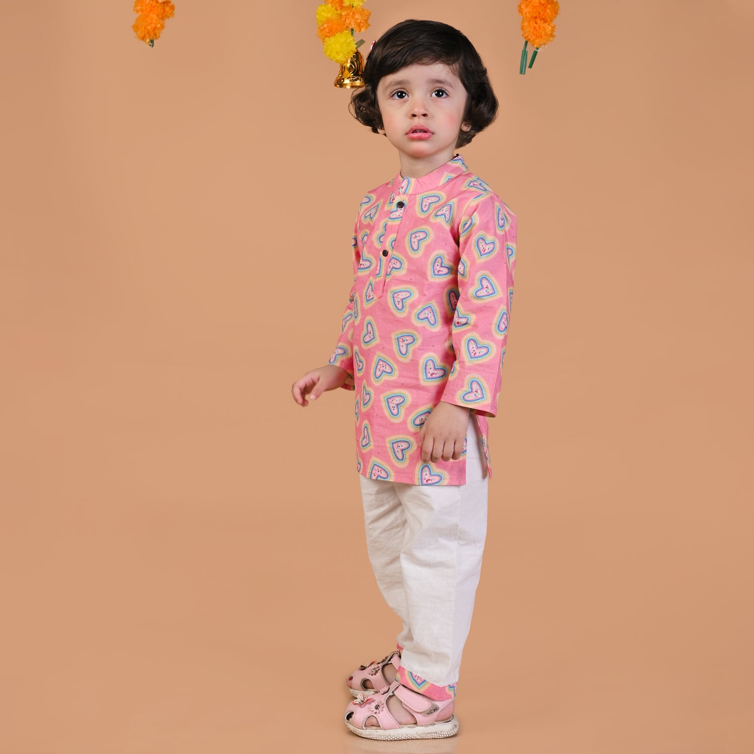 Vibrant Hearts Kurta Set