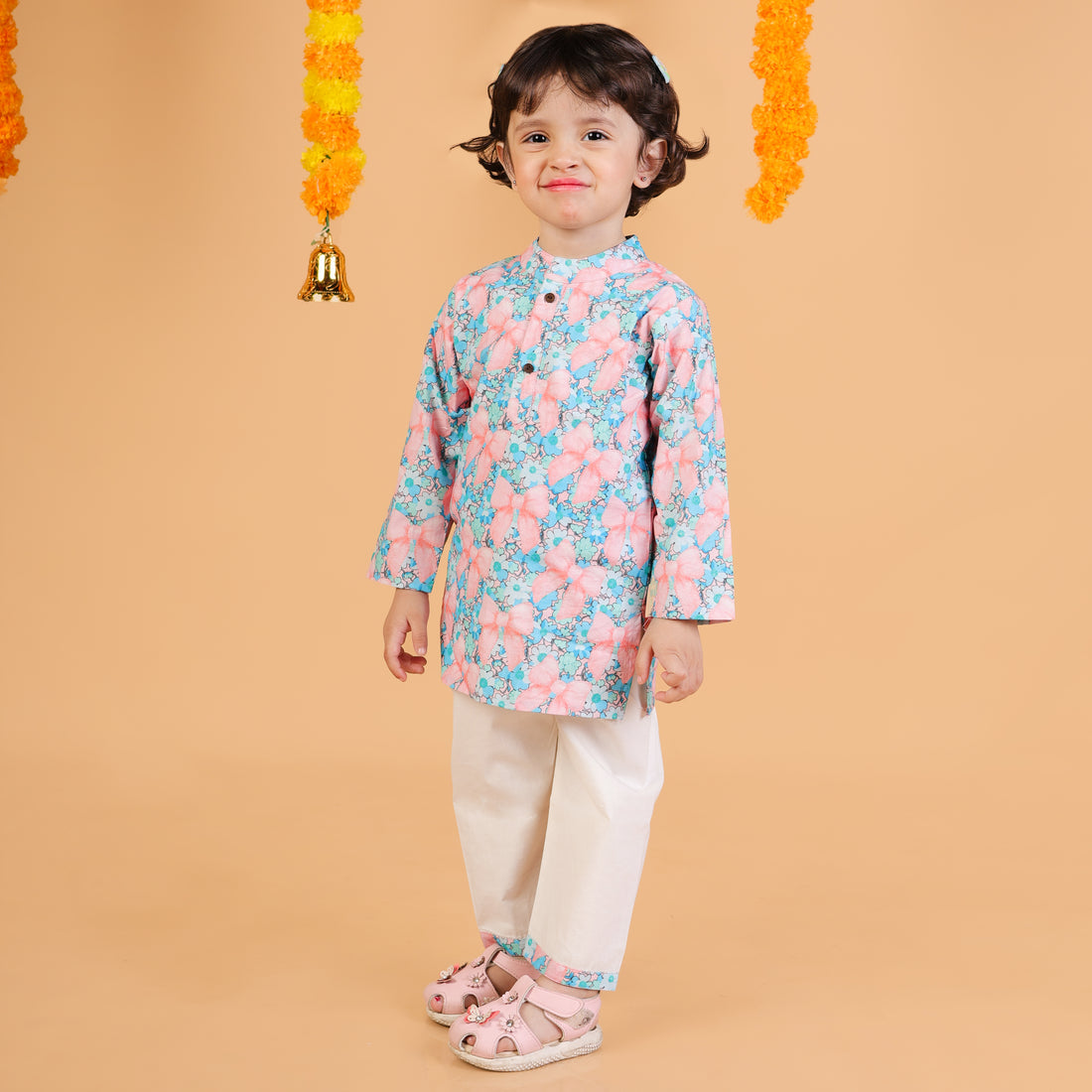 Floral Bows Kurta Set