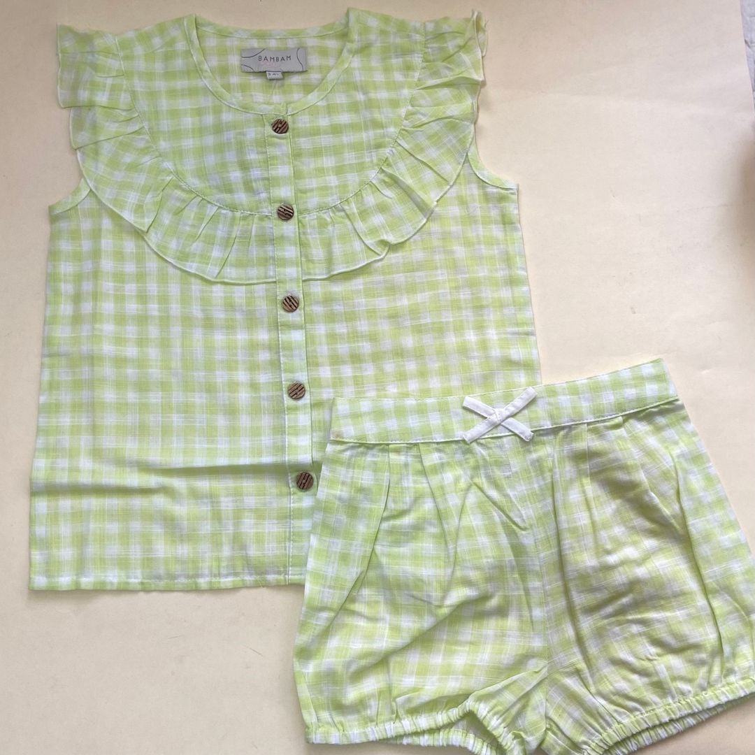 Green Check Co-ord Set