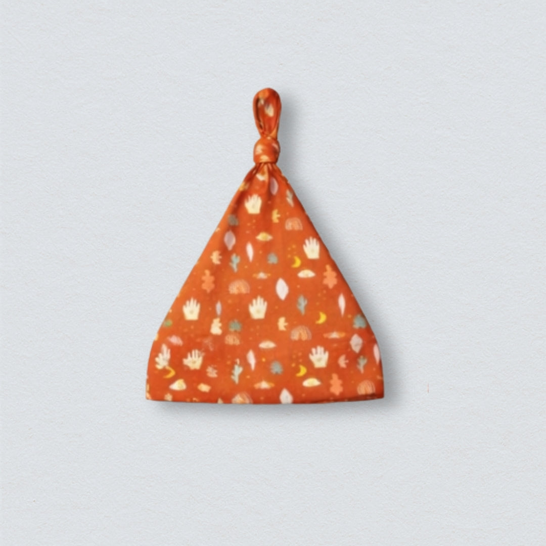 Good Vibes Only Organic Knot Hat - Red