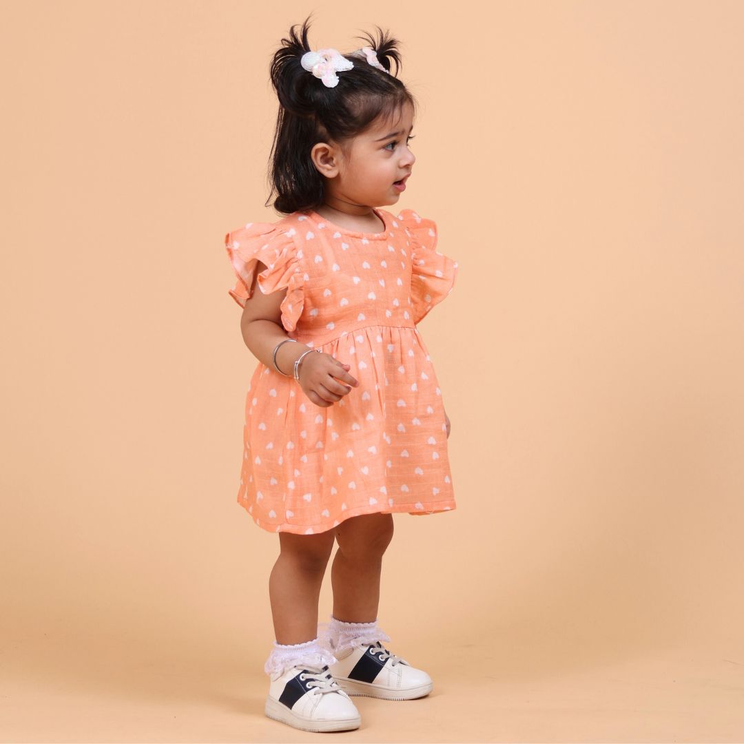Hearts Muslin Dress