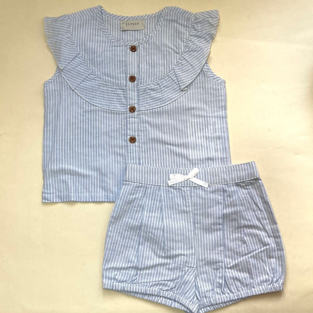 Blue Stripped Co-ord Set