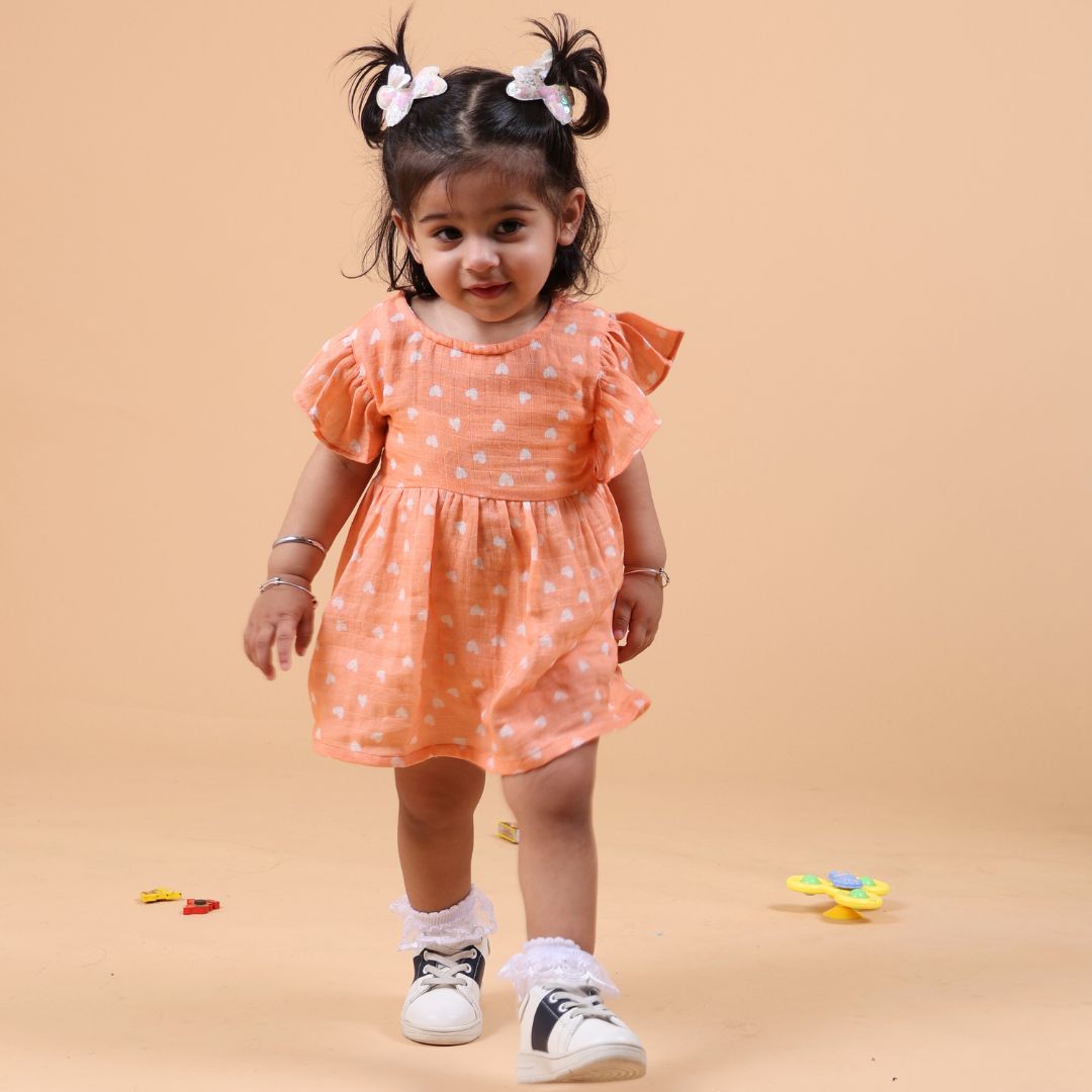 Hearts Muslin Dress