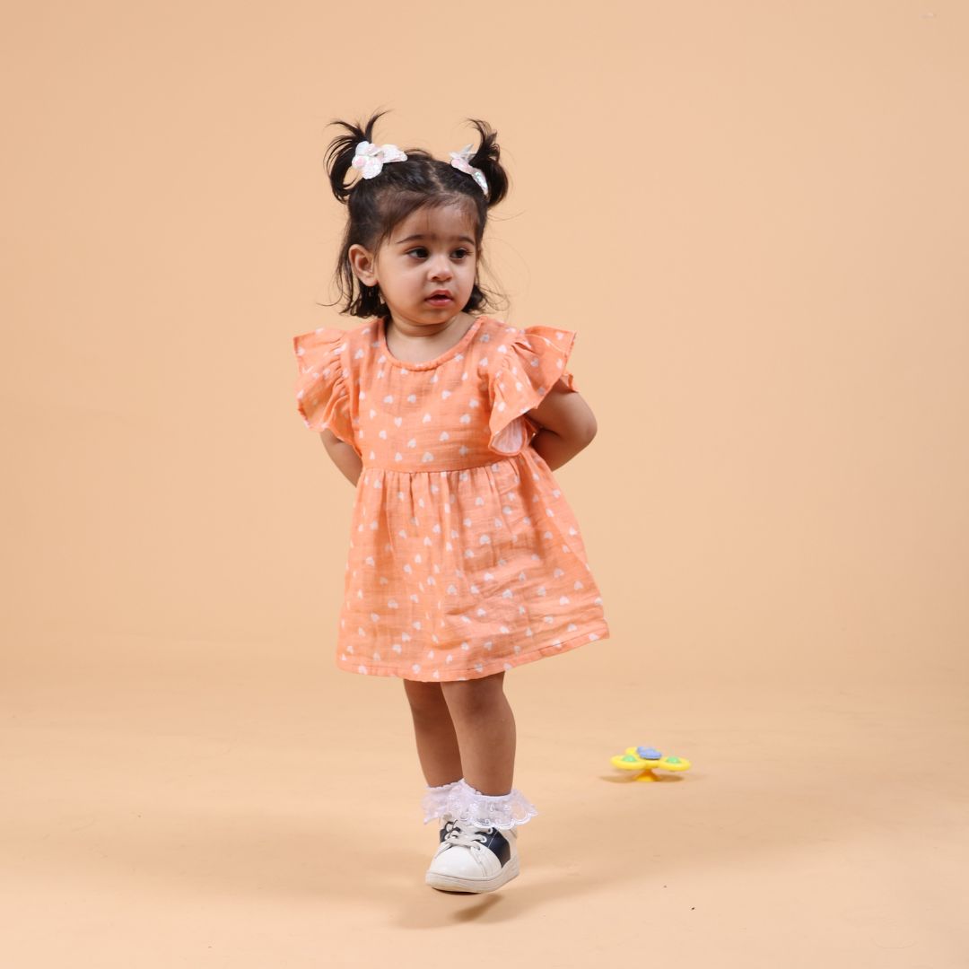 Hearts Muslin Dress