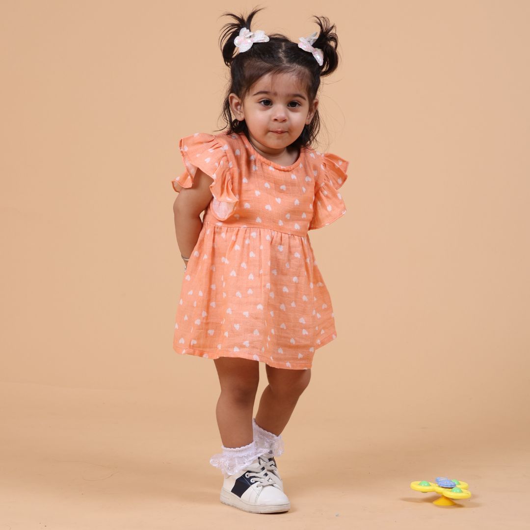Hearts Muslin Dress