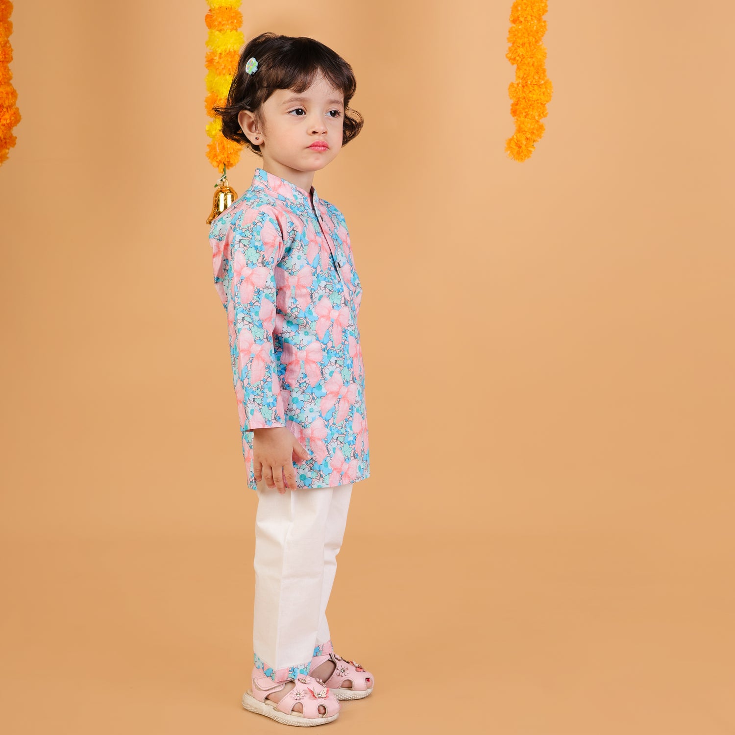 Floral Bows Kurta Set