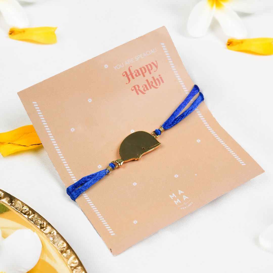 Whale Rakhi - Gold