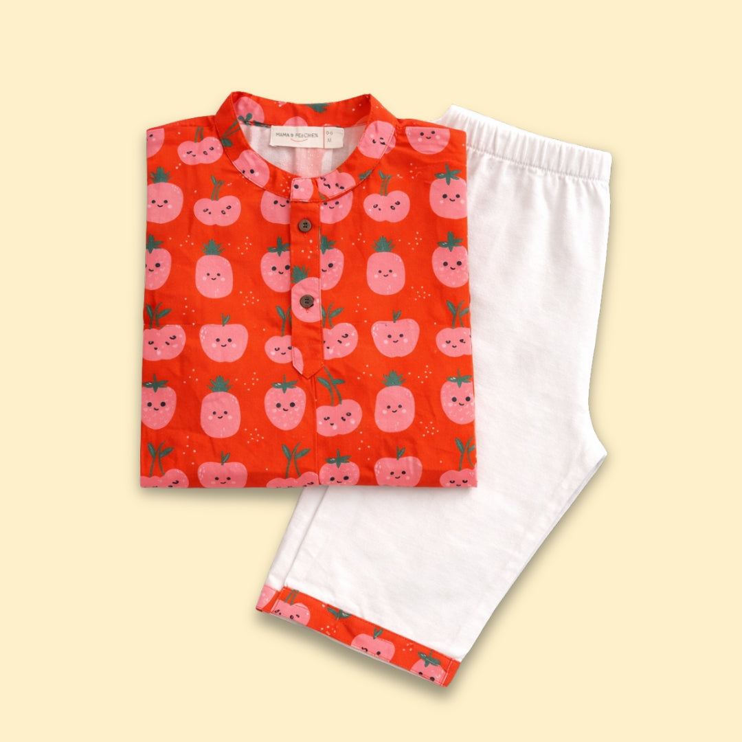 Bright Berry Kurta Set