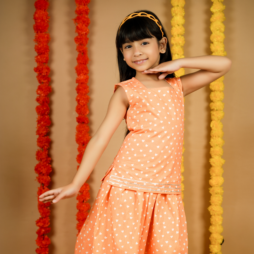 Hearts Lehenga Set