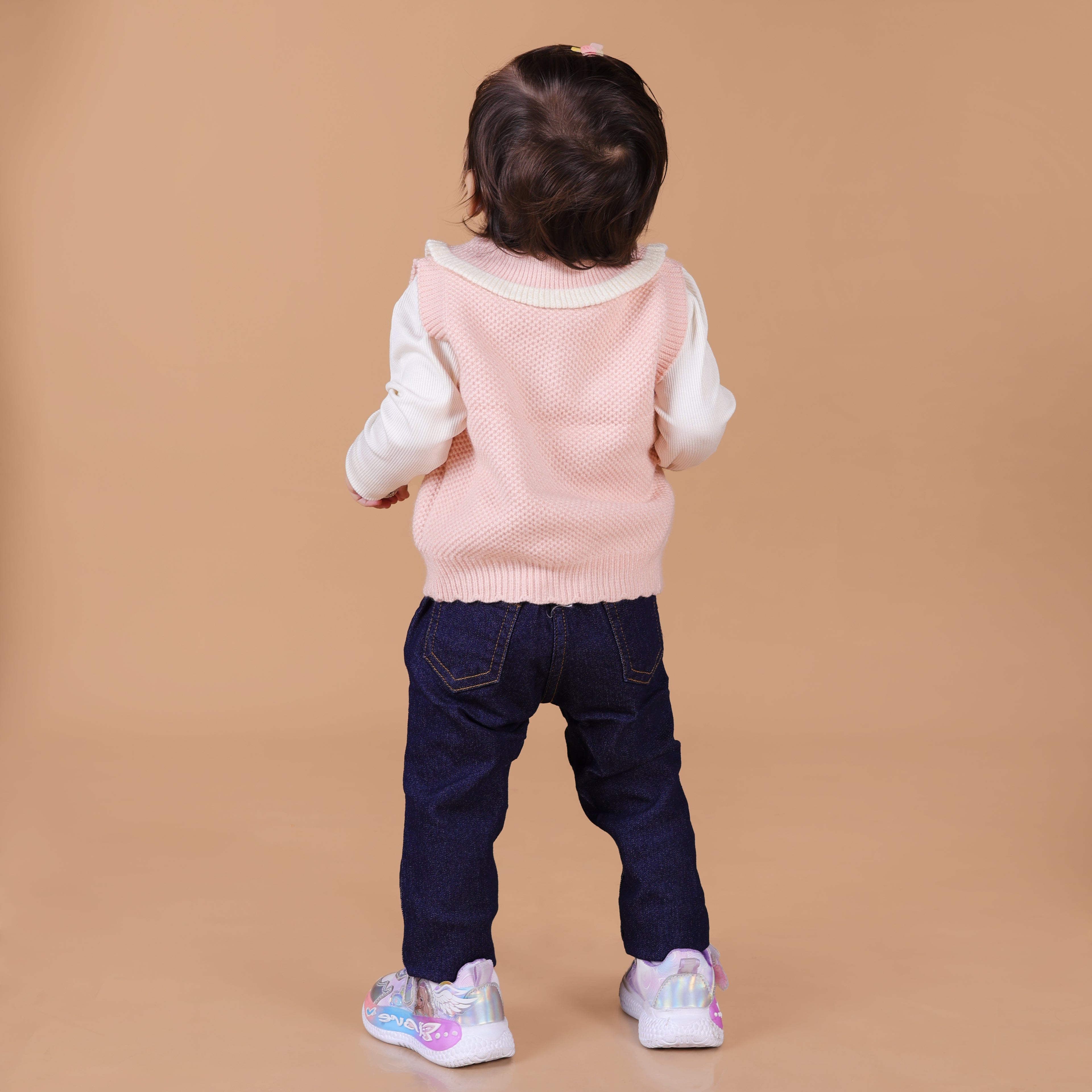 Peekaboo Rabbit Winter Sweater 2pc set - Pink