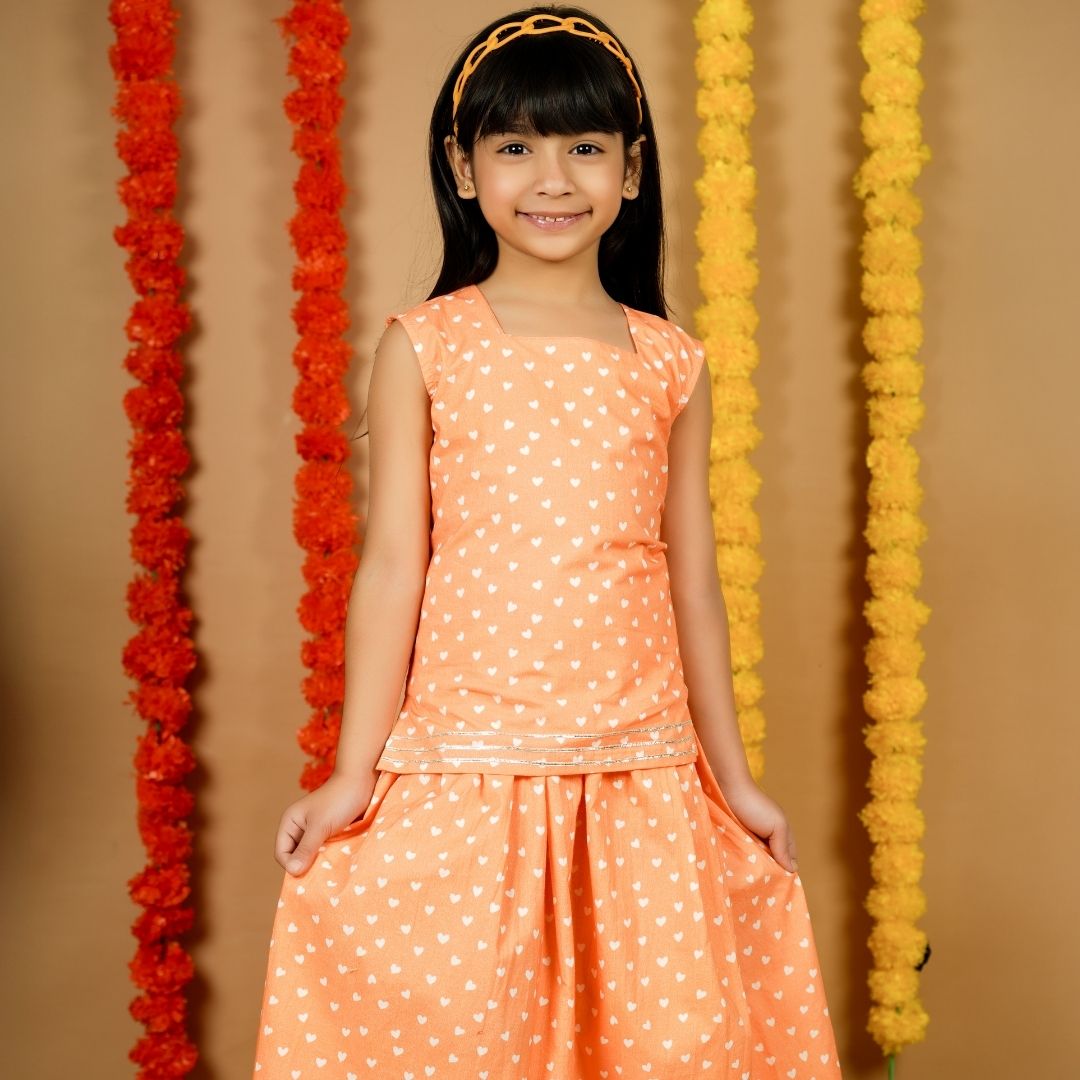 Hearts Lehenga Set