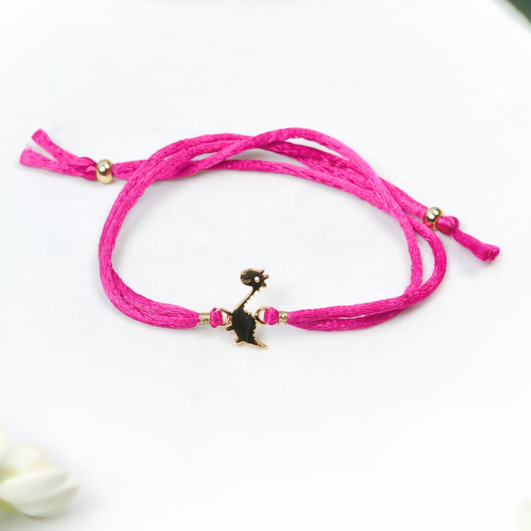 Dinosaur Rakhi - Gold