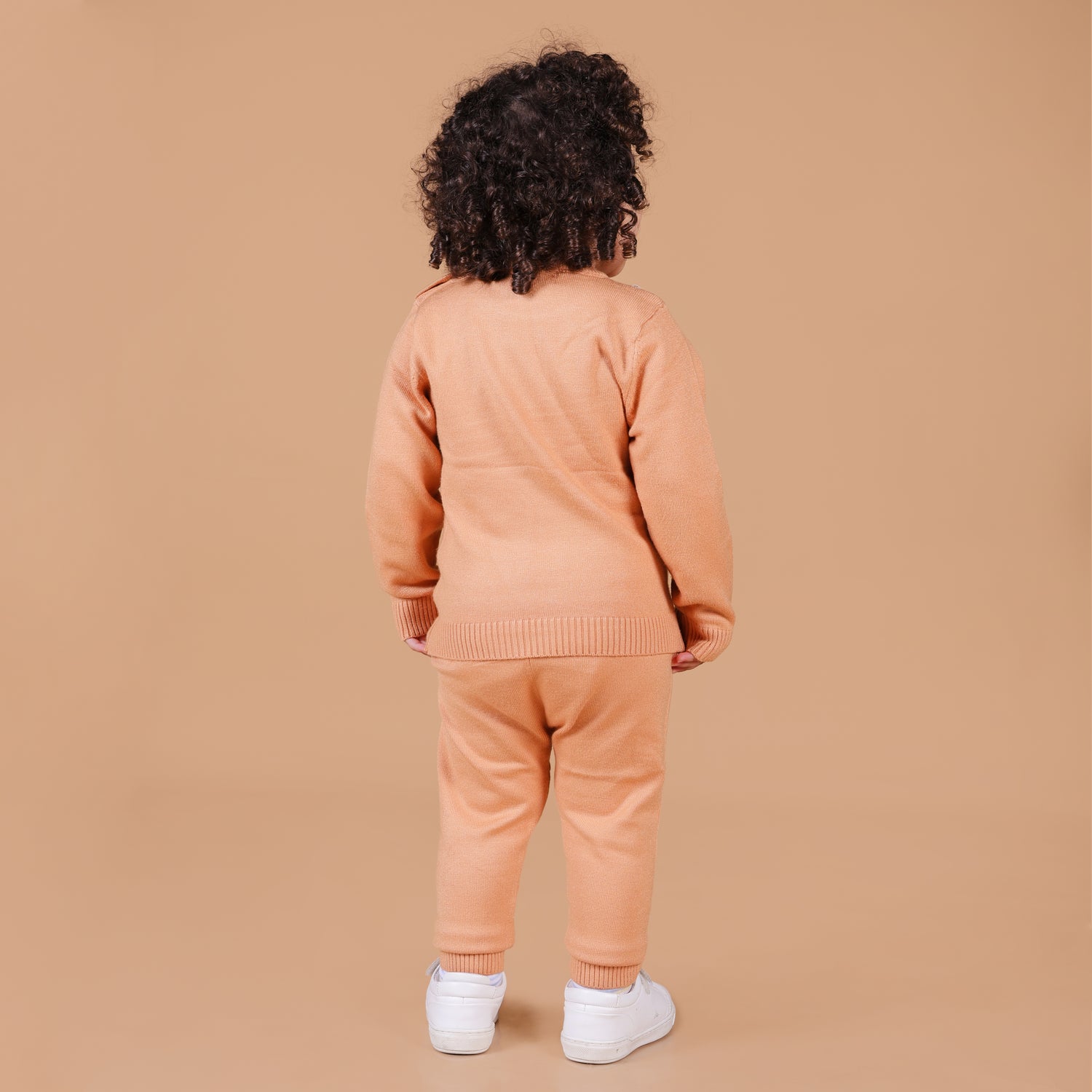 Mighty Dino Knitted Winter Co-Ord Set - Brown