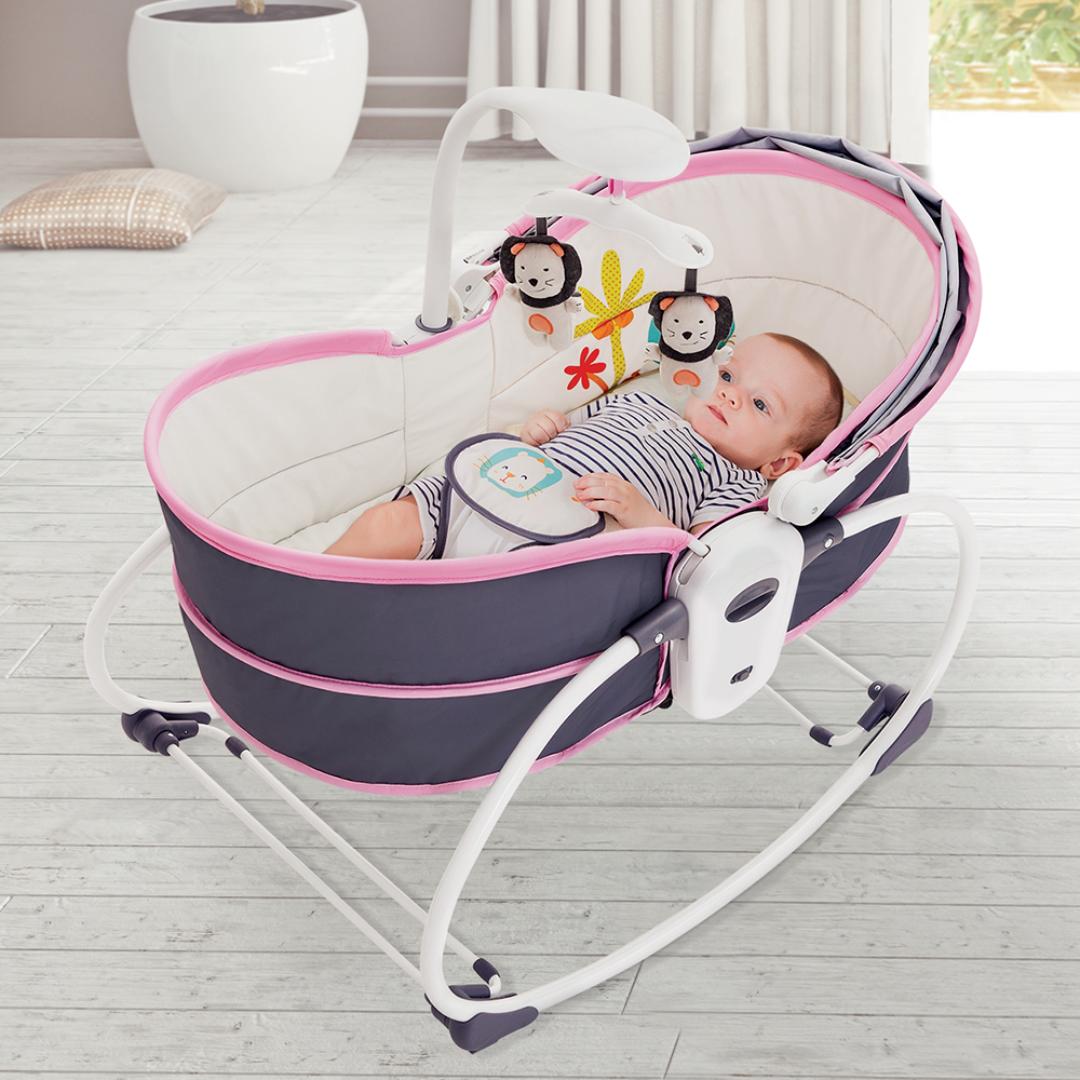 Mastela Rocker 5in1 Rocker &amp; Bassinet Pink Birth to 48 Months