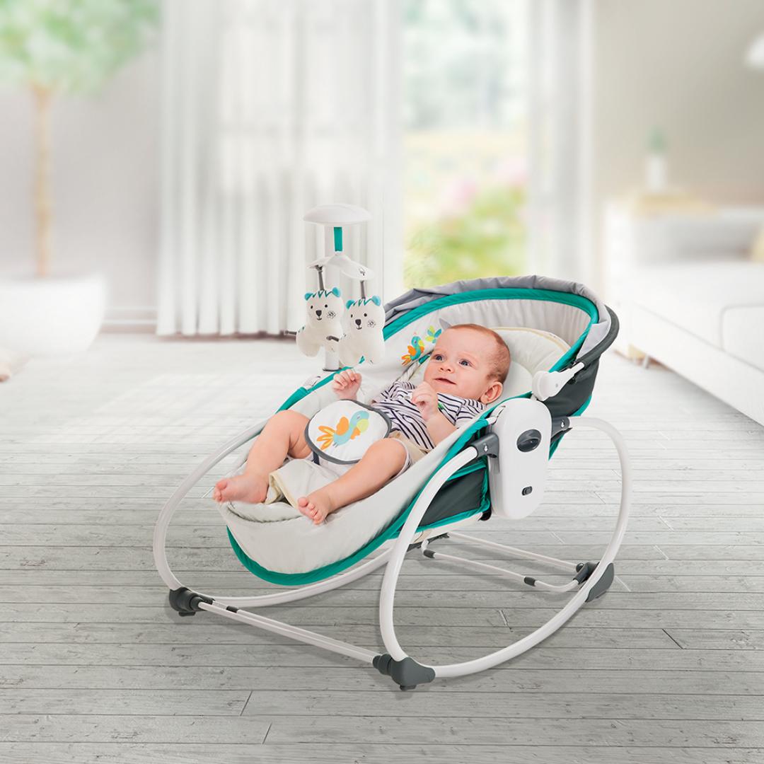 Mastela Rocker 5in1 Rocker &amp; Bassinet Teal Birth to 48 Months