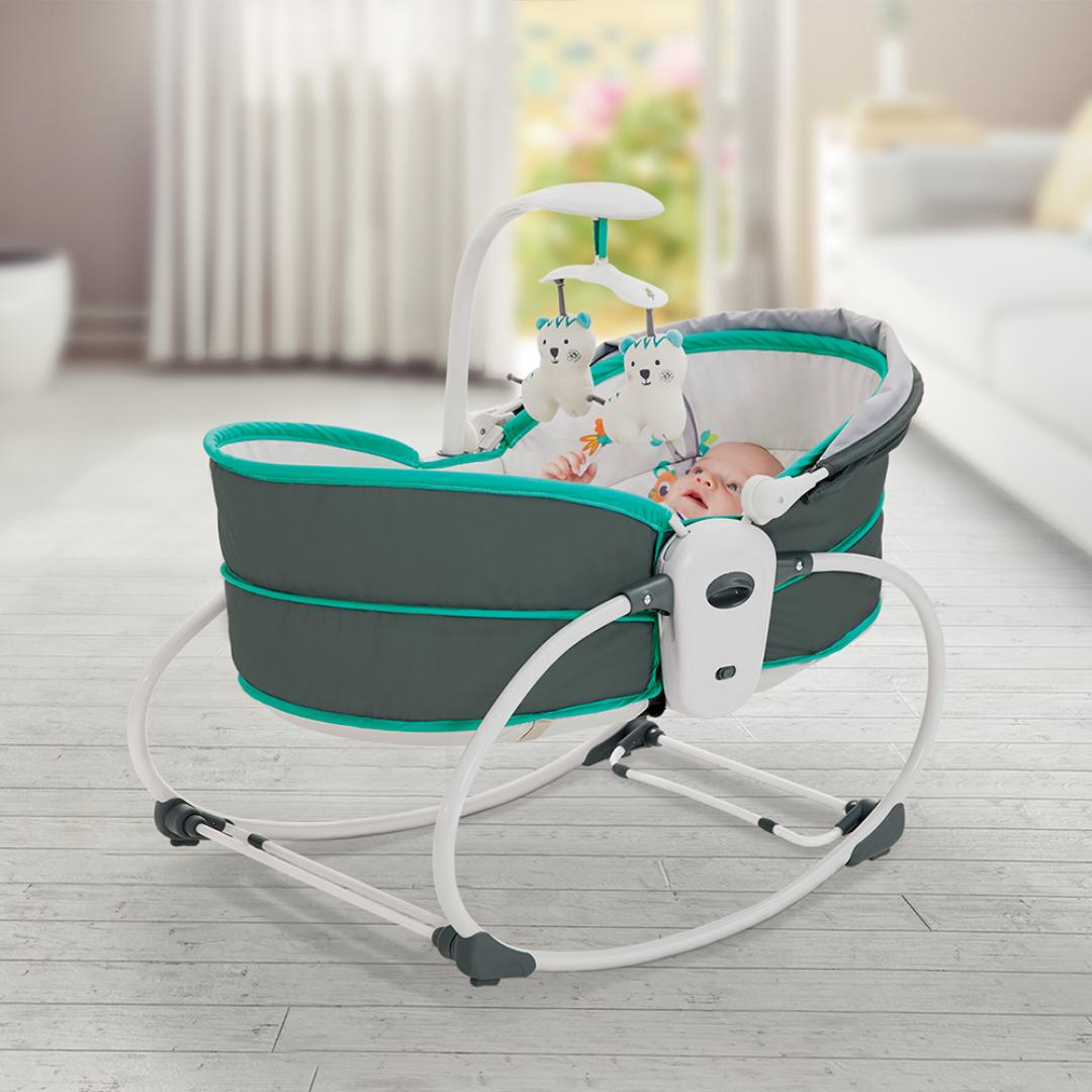 Mastela Rocker 5in1 Rocker &amp; Bassinet Teal Birth to 48 Months