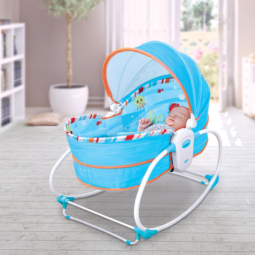 Mastela Rocker 5in1 Rocker &amp; Bassinet Aqua Birth to 48 Months