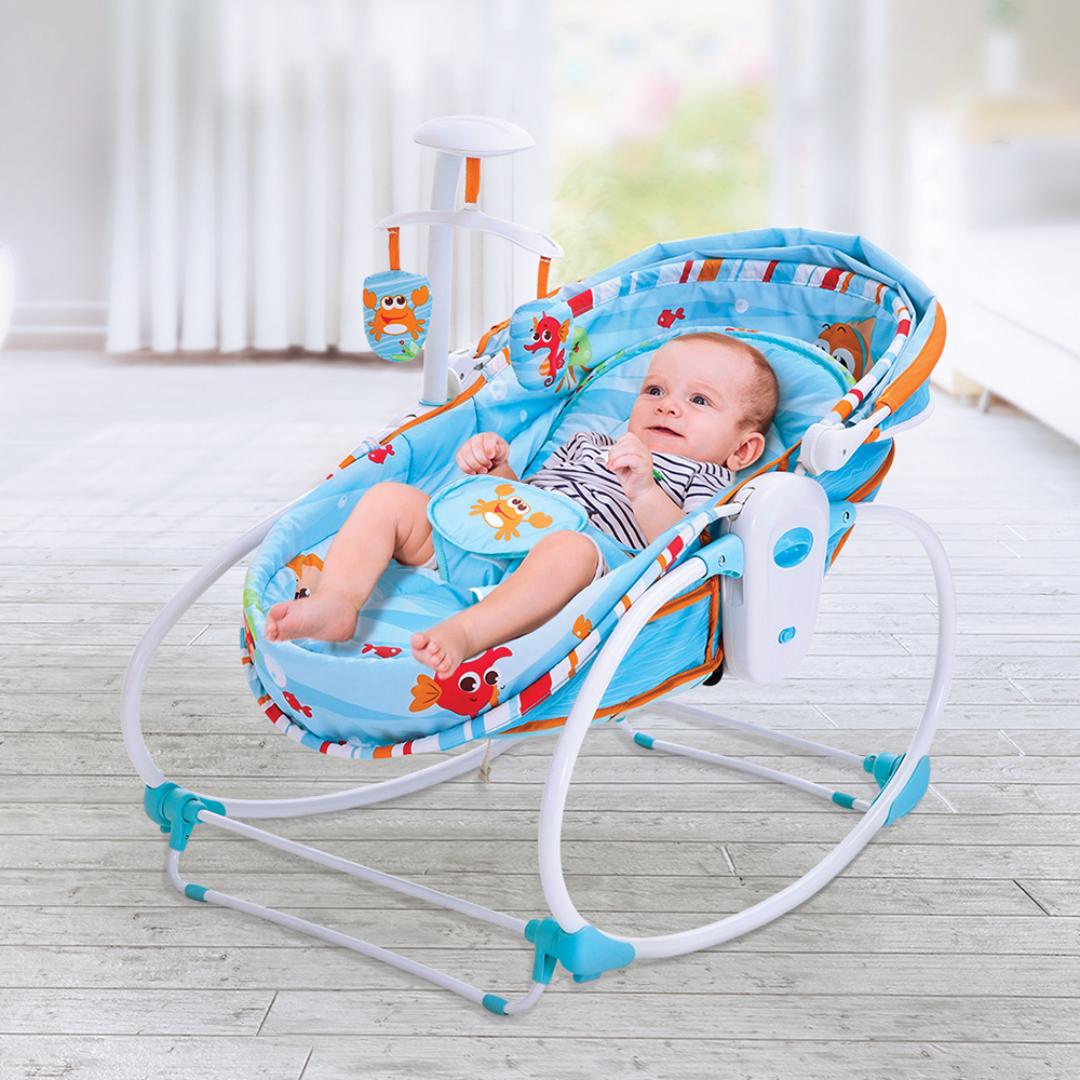 Mastela Rocker 5in1 Rocker &amp; Bassinet Aqua Birth to 48 Months